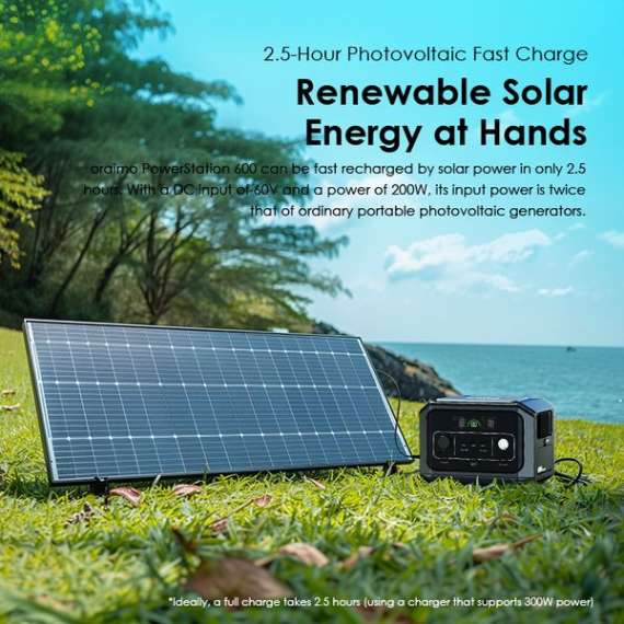 Oraimo Powerstation 600 600W Portable Power Station, 10 image