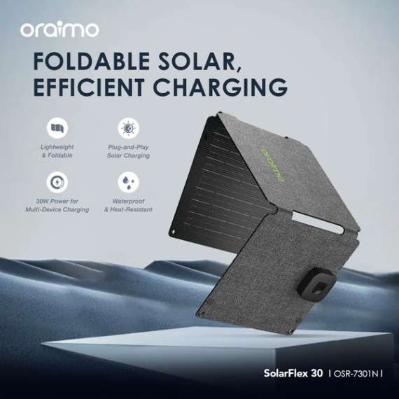 Oraimo SolarFlex 30 30W Portable Solar Panel, 2 image