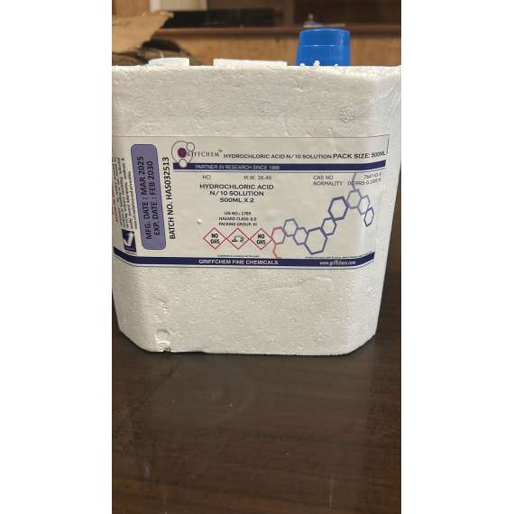 Griffchem 500ml N10 Hydrochloric Acid Lab Reagent