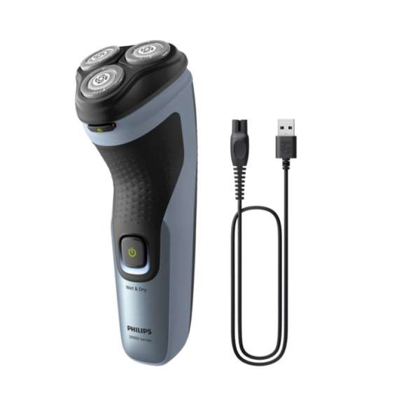 Philips Shaver 3000X X3063 Wet and Dry Electric Shaver, 3 image