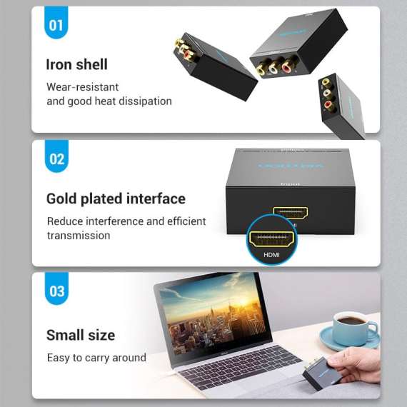 Vention HDMI To RCA Converter, 3 image