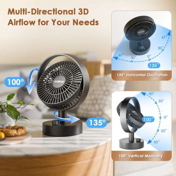 Oraimo SmartTableFan 5W Table Fan, 7 image