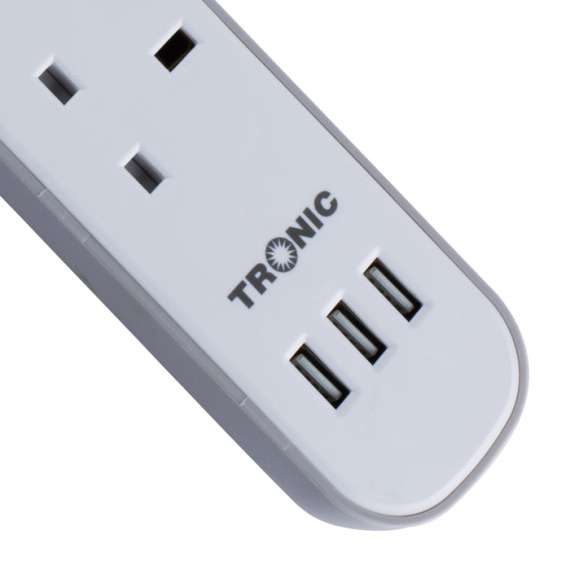 Tronic EC 7673-UB-BS 3-Way Extension Socket, 3 image