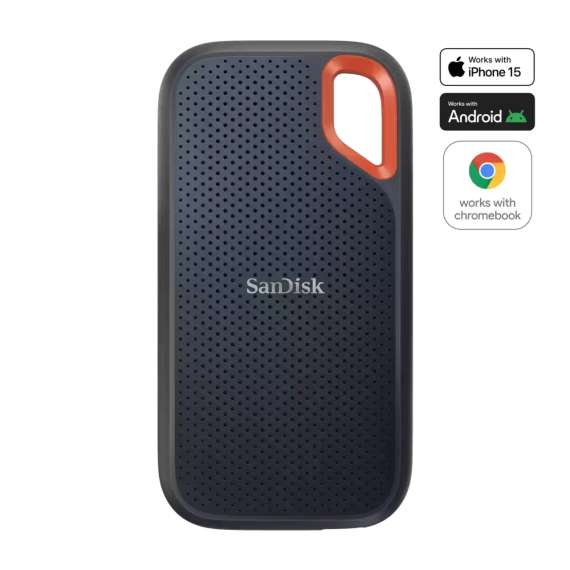 SANDISK E61 EXTREME PORTABLE V2 1TB EXTERNAL SSD, 3 image