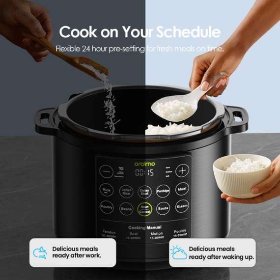 Oraimo TenderPot 6L 1000W Electric Pressure Cooker, 8 image