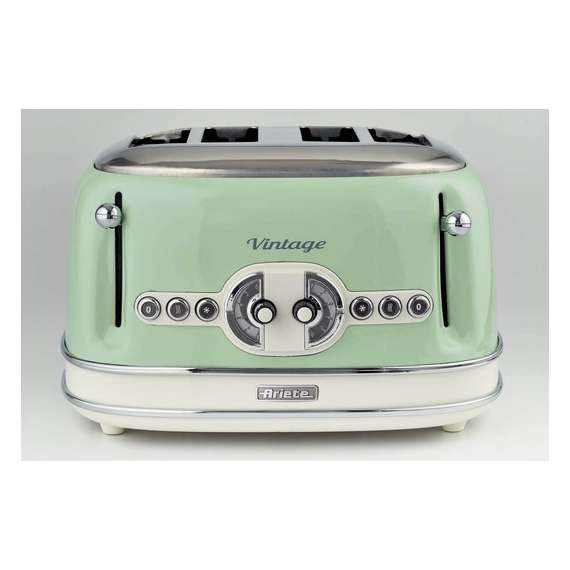 Ariete Vintage 4 Slice 1600W Green Toaster, 2 image
