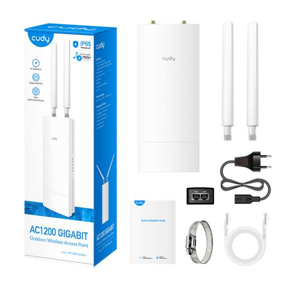 Cudy AP1300 AC1200 Outdoor Wi-Fi Gigabit Acess Point, 2 image
