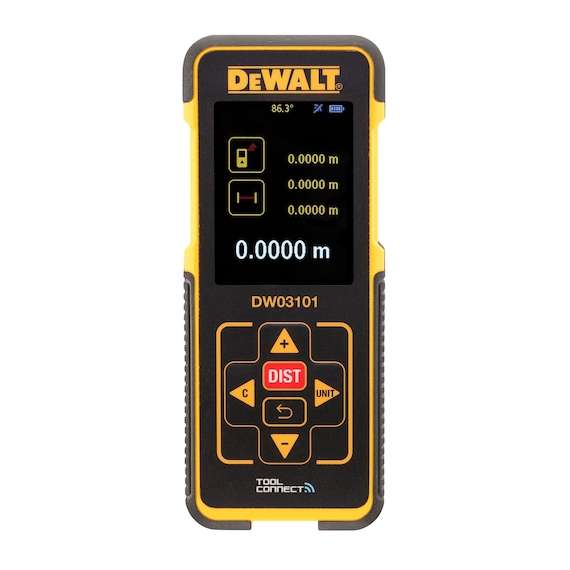 Dewalt DW03101XJ 100m Laser Distance Measure with Bluetooth