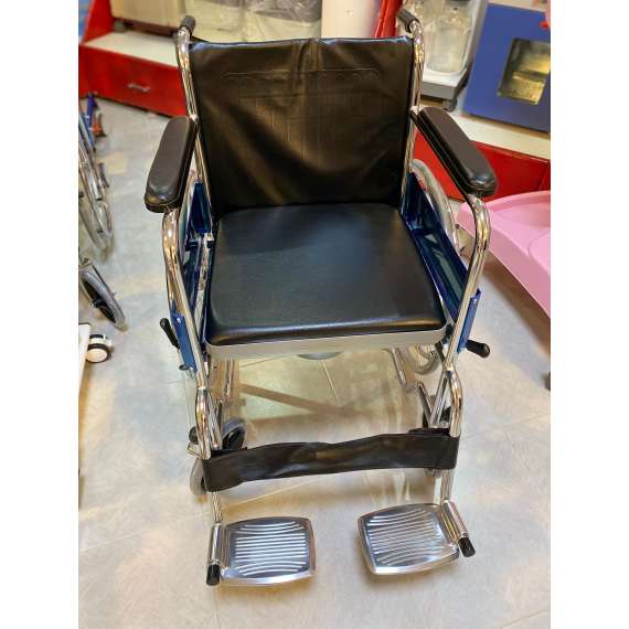 Dayang DY2609 Fixed Armrest Standard Commode Wheelchair, 4 image