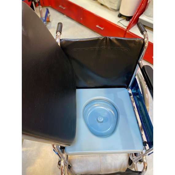Dayang DY2609 Fixed Armrest Standard Commode Wheelchair, 2 image