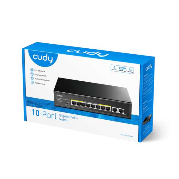 Cudy GS1010PE 10 Port Gigabit PoE+ Switch, 2 image