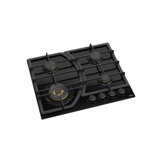 Mika MGH63406FBGW 60cm 4 Gas with WOK Built-In Gas Hob, 2 image