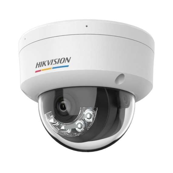 Hikvision - 4 MP ColorVu with Smart Hybrid Light Fixed Dome Network Camera