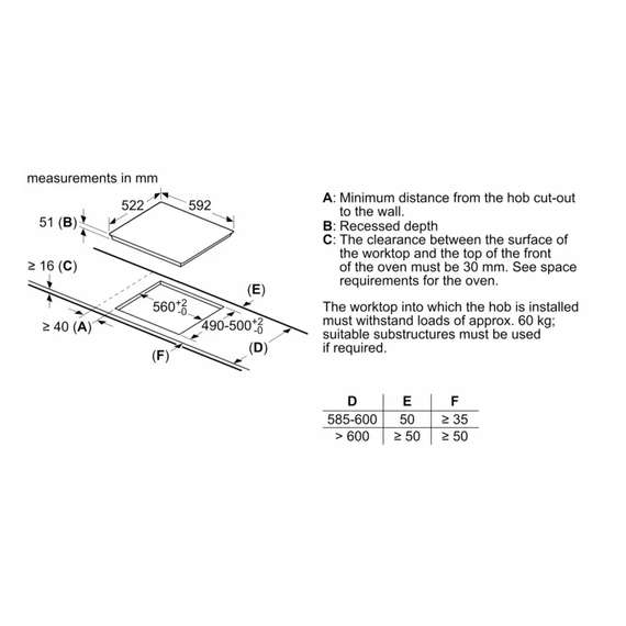 Bosch PUG61KAA5E 4 Electric Induction Hob, 3 image