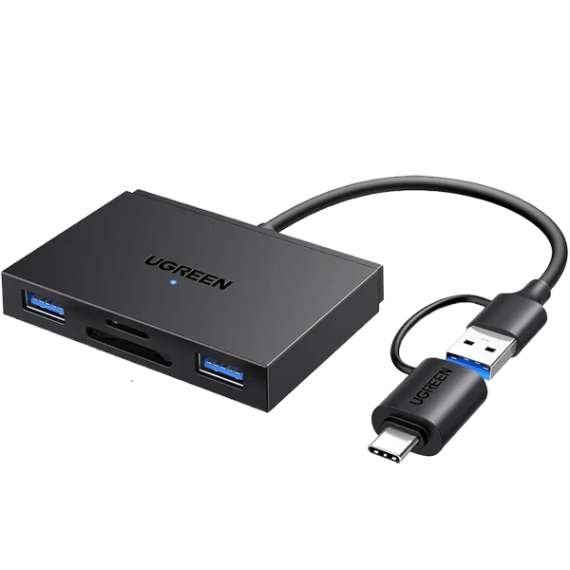 UGREEN CM812 4-in-1 Card Reader with USB-C & USB-A 2-in-1 interface