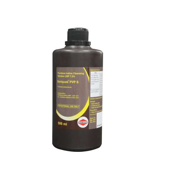 Sirmaxo Saniquad 500ml 7.5% Povidone Iodine Scrub