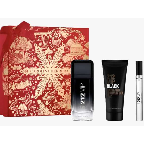 Carolina Herrera 212 VIP Black Mini Edp Men Gift Set