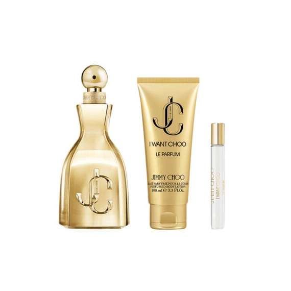 Jimmy Choo I Want Choo Le Parfum Three Piece Women Perfume Gift Set