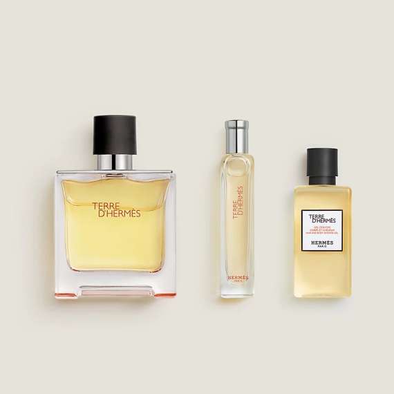 Terre D’Hermes Pure Perfume Three Piece Men Perfume Gift Set