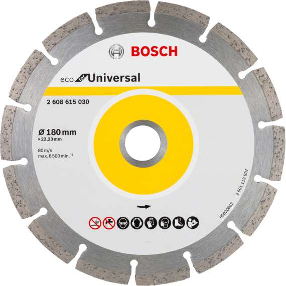 Bosch Eco Universal Segmented Diamond Cutting Disc, Disc Size: 4.5"