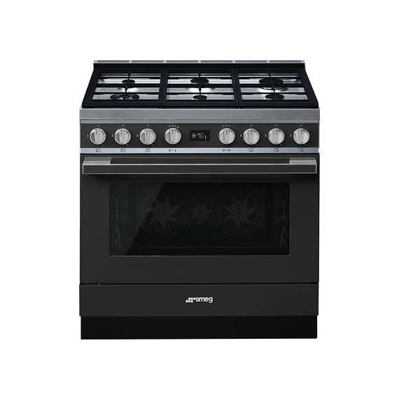 SMEG CPF9GPAN Cooker 6 Gas + Electric Oven cooker