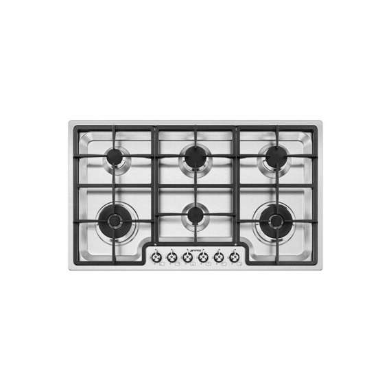 SMEG PGF962 6 Gas 90cm Built In HOB, 2 image