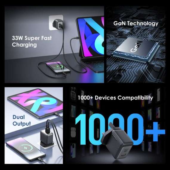 Oraimo PowerGaN 33 Pro 33W GaN Wall Charger, 3 image