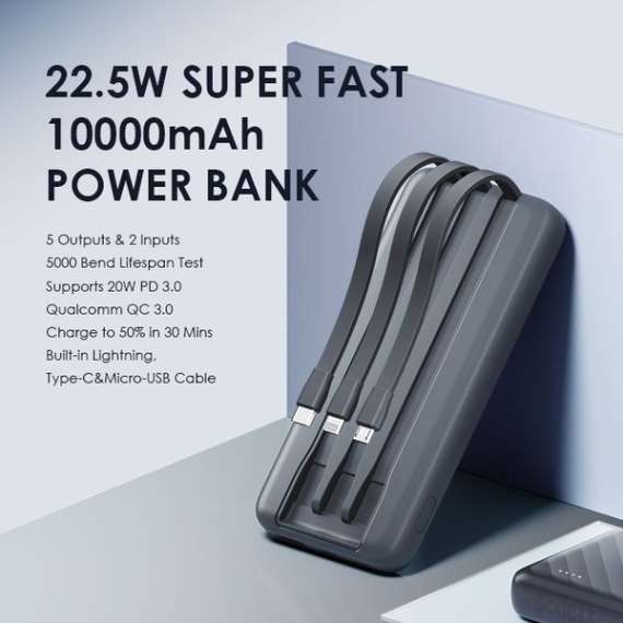 Oraimo Slice Link Pro 22.5W 10000mAh Power Bank, 2 image