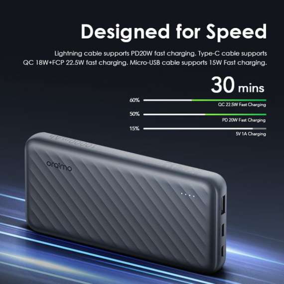 Oraimo Slice Link Pro 22.5W 10000mAh Power Bank, 4 image