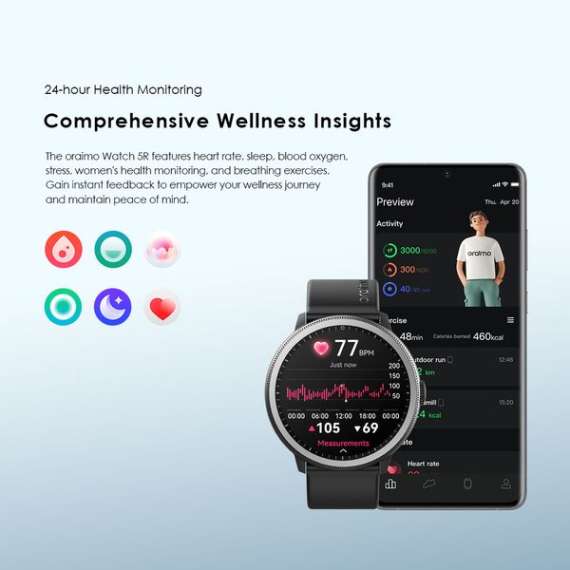 Oraimo Watch 5R Amoled Smart Watch, 5 image