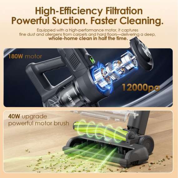 Oraimo CyberVac Cordless Stick Vacuum Cleaner, 4 image