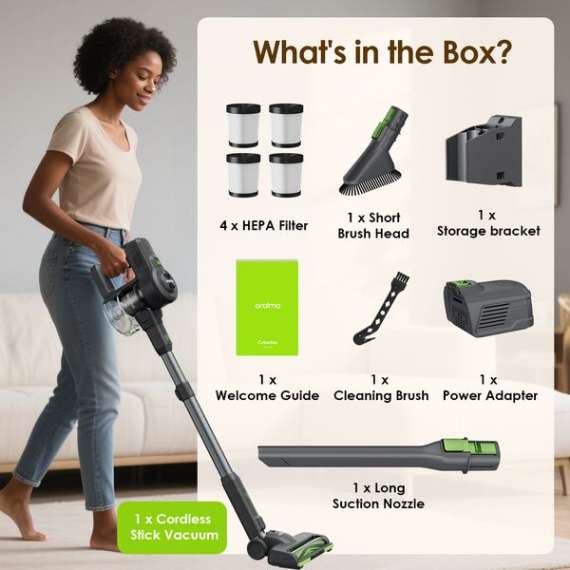Oraimo CyberVac Cordless Stick Vacuum Cleaner, 10 image