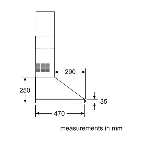 Bosch DWP94CC50M 90CM Built in Hood, 5 image