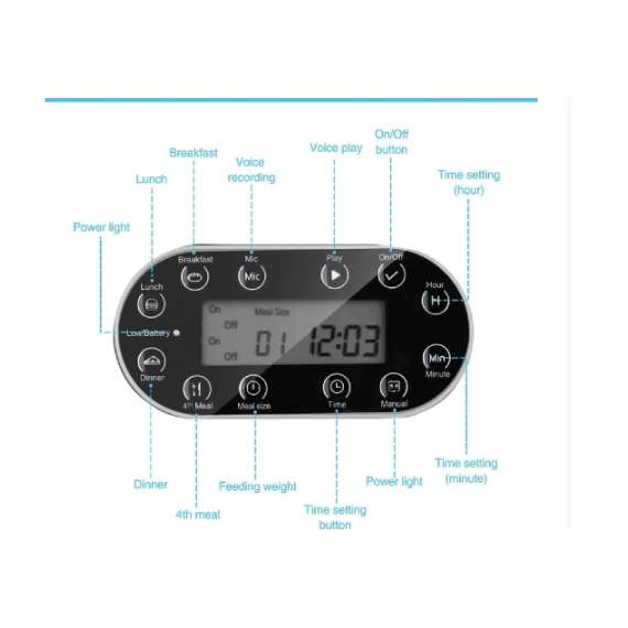 Elf 3.5L Automatic Dog and Cat Feeder, 2 image