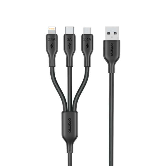 Oraimo Duraline 4 3A 3 in 1 1.2 Metre Cable