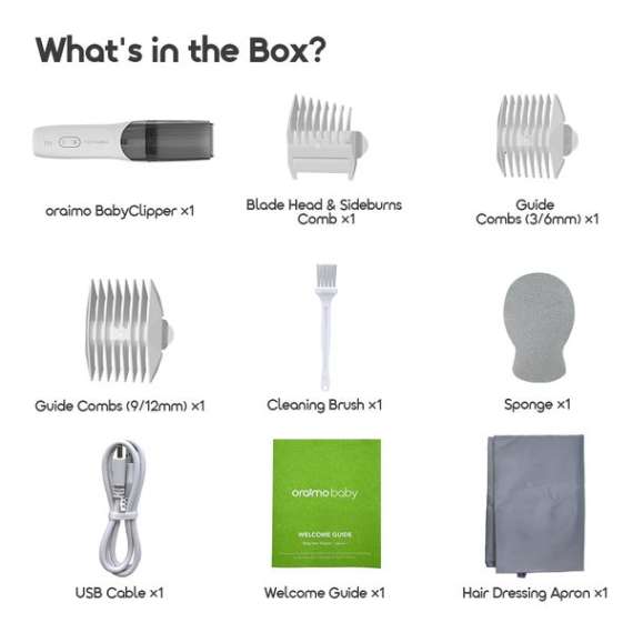 Oraimo BabyClipper Smart Vacuum Baby Hair Clipper, 6 image