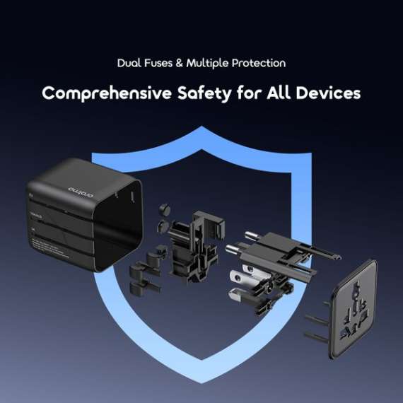 Oraimo PowerOmni 251 2500W Multi-Plug Travel Adapter, 7 image