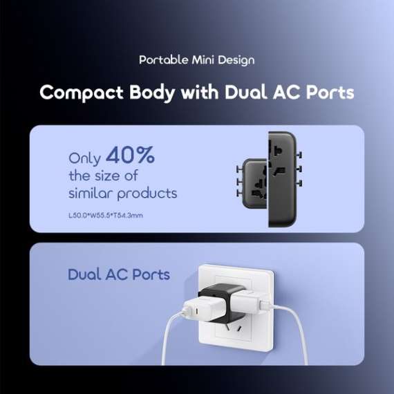 Oraimo PowerOmni 251 2500W Multi-Plug Travel Adapter, 5 image