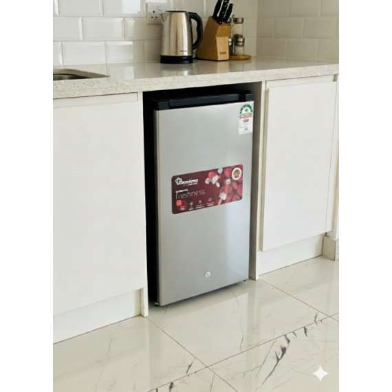 Ramtons RF336 90L SINGLE DOOR INOX FRIDGE, 2 image