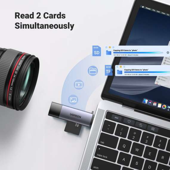 UGREEN USB-C and USB-A Card Reader, 2 image