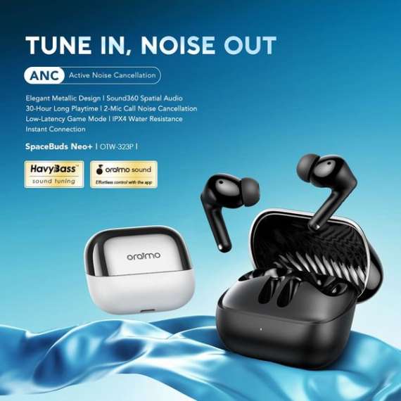 Oraimo SpaceBuds Neo+ ANC True Wireless Earphones, 2 image