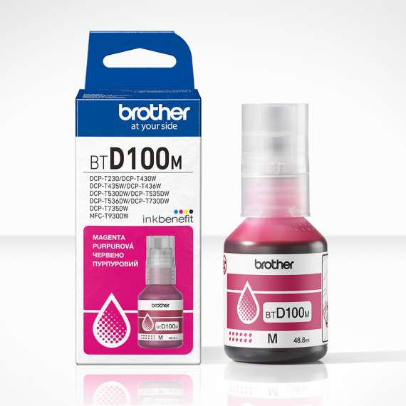 Brother BTD100M Magenta Brother Ink Cartridge, 3 image