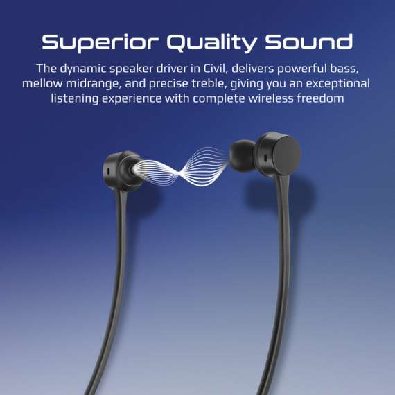 Promate High-Fidelity Liquid Silicone Wireless Neckband Earphones, 2 image