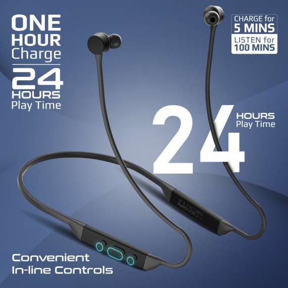 Promate High-Fidelity Liquid Silicone Wireless Neckband Earphones, 5 image
