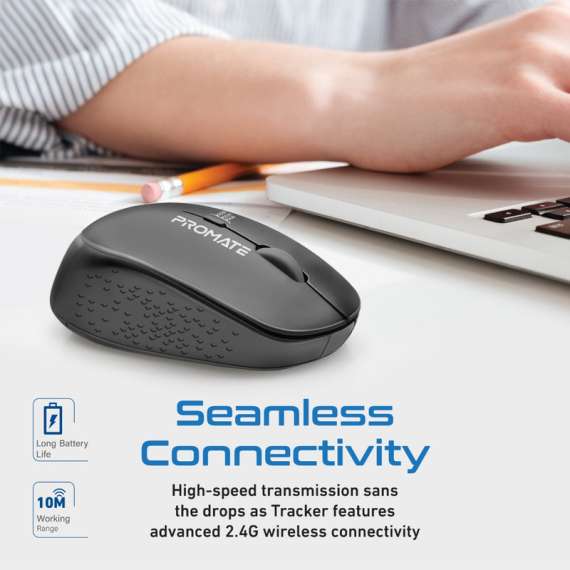 Promate 1600DPI MaxComfort Ergonomic Wireless Mouse, 2 image