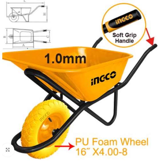 INGCO 65L HHWB4010D 1400KG Wheel Barrow