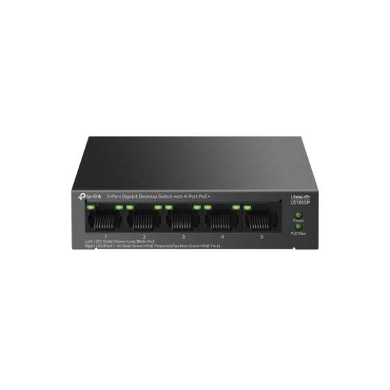 TP-link TL-LS105GP 5 Port Gigabit Desktop Switch