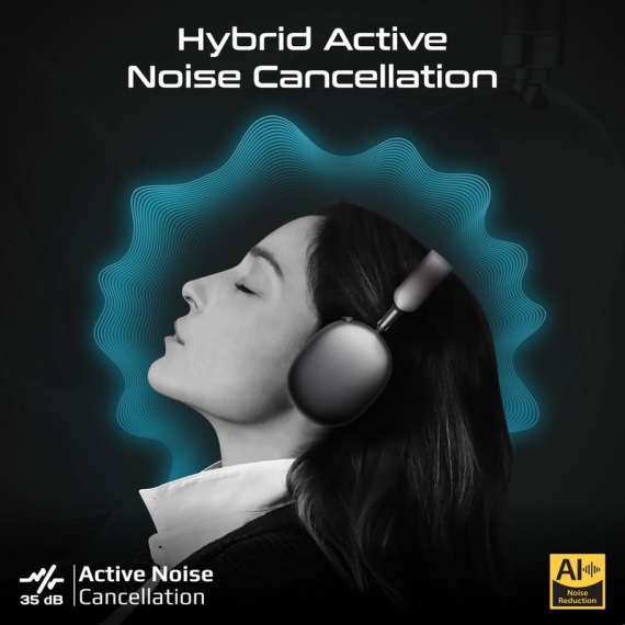 Promate High-Definition Hybrid ANC Headphones, 3 image