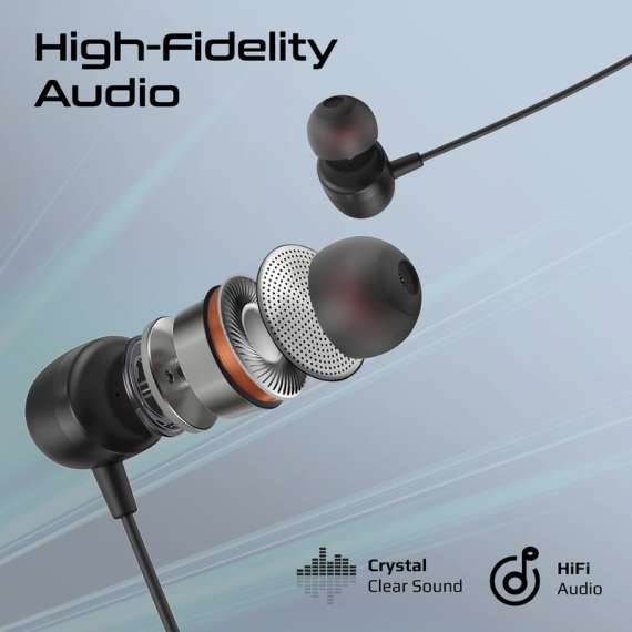 Promate High Fidelity ENC ln-Ear Wired Stereo USB C Earphones, 2 image