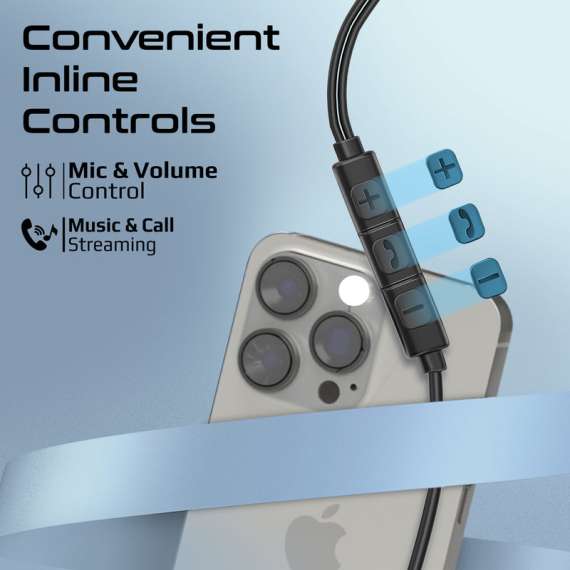 Promate High Fidelity ENC ln-Ear Wired Stereo USB C Earphones, 4 image